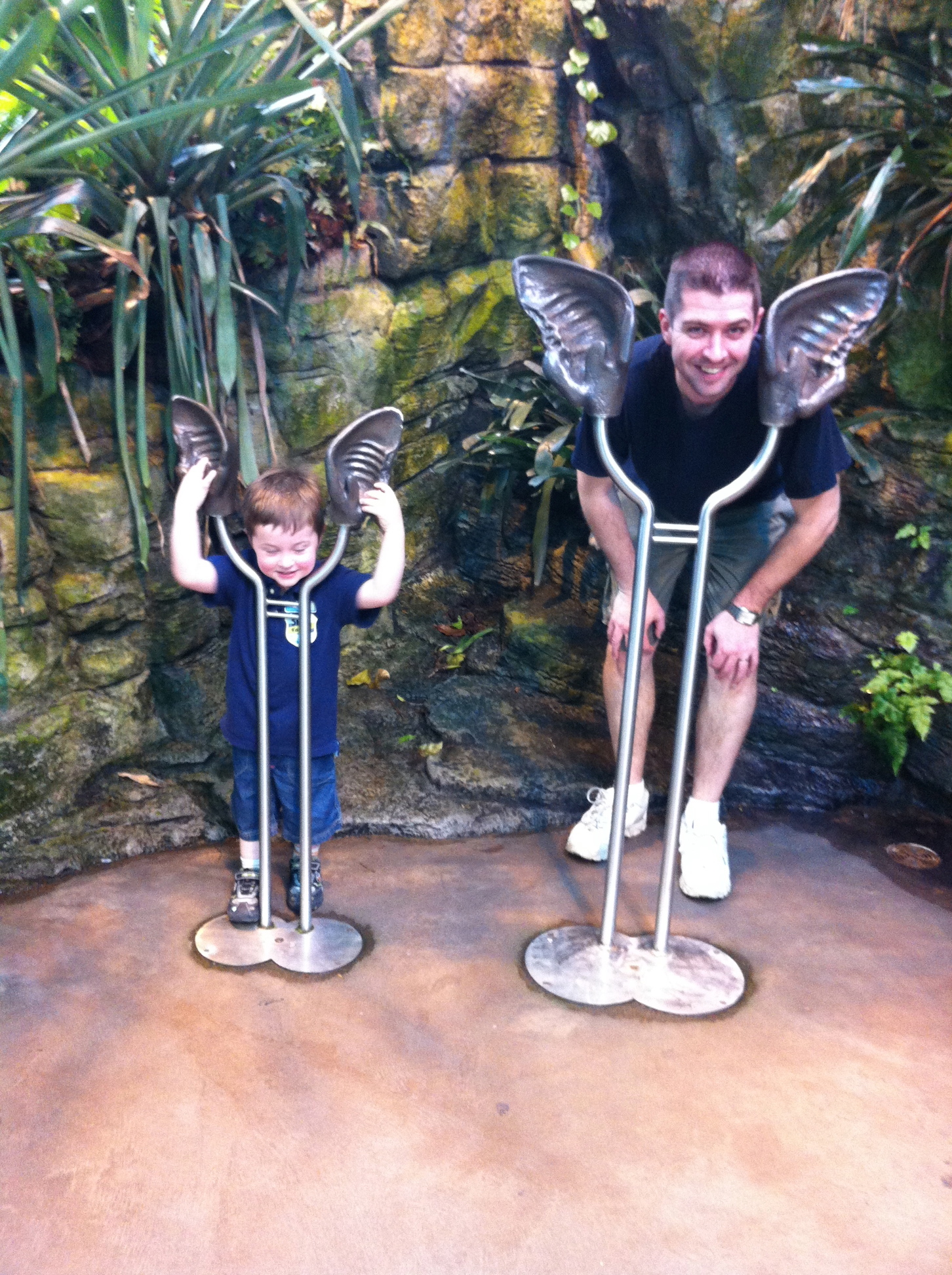 Dom and Daddy are all ears Dom and Daddy are all ears